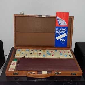 Vintage Rummies Mid Century Z Game W/ Case Complete